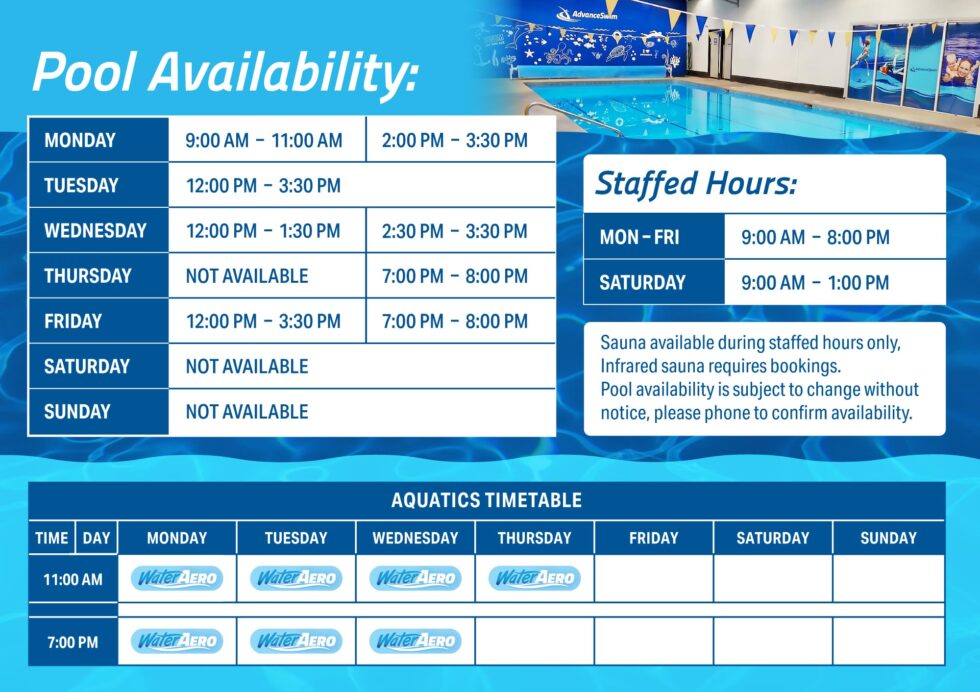 Pool & Sauna - Advance Fitness